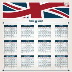 uk calendar for 2013