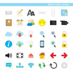 Web icons color