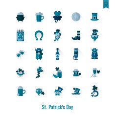 Saint Patricks Day Isolated Icon Set N110