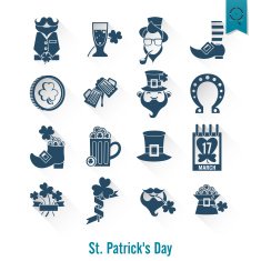 Saint Patricks Day Isolated Icon Set N114