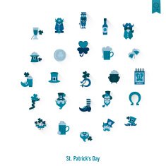 Saint Patricks Day Isolated Icon Set N115
