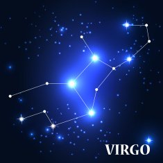 Symbol Virgo Zodiac Sign Vector Illustration