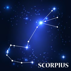 Symbol Scorpius Zodiac Sign Vector Illustration