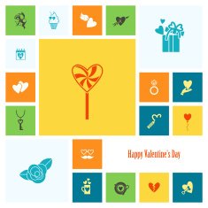 Happy Valentines Day Icons N126
