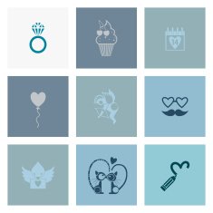Happy Valentines Day Icons N130