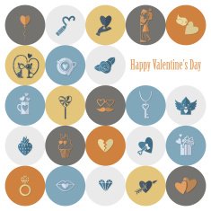 Happy Valentines Day Icons N139