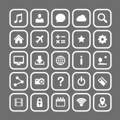 Icon set art technology file N4