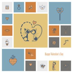 Happy Valentines Day Icons N148