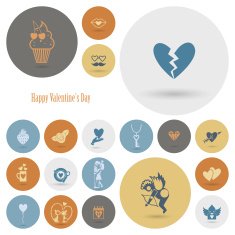 Happy Valentines Day Icons N149