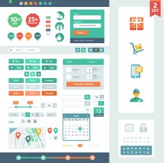 Vector UI elements for web and mobile