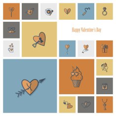 Happy Valentines Day Icons N164