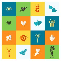 Happy Valentines Day Icons N171