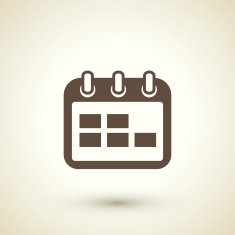 retro style calendar icon