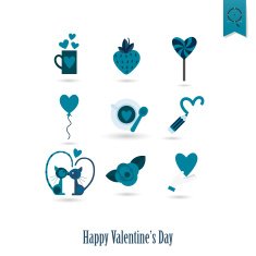 Happy Valentines Day Icons N188
