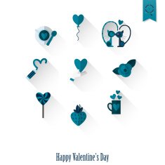 Happy Valentines Day Icons N190