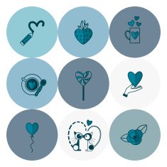 Happy Valentines Day Icons N202