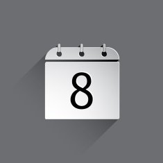 Flat Calendar Icon N7