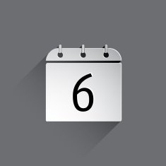 Flat Calendar Icon N8