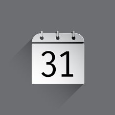 Flat Calendar Icon N9