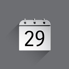 Flat Calendar Icon N12