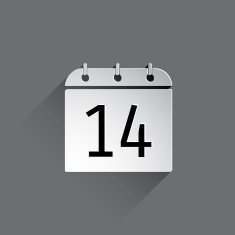 Flat Calendar Icon N25