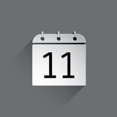 Flat Calendar Icon N27
