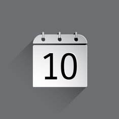 Flat Calendar Icon N28