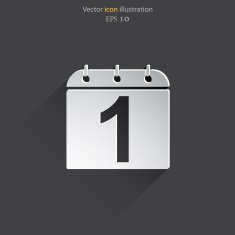 Vector calendar organizer web icon N7