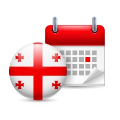 Icon of National Day in Georgia