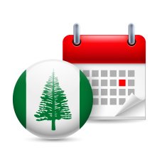 Icon of National Day on Norfolk Island