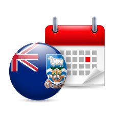 Icon of National Day on Falkland Islands