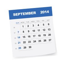 September 2014 calendar - Illustration N3
