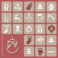 Christmas icons set N15