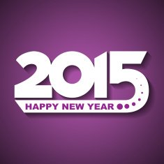 Happy new year 2015 greeting card N5