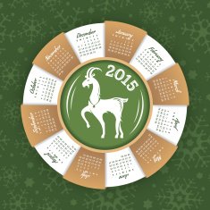 Year of the goat calendar N2 free image download