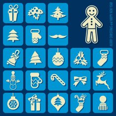 Christmas icons set N34