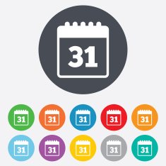Calendar sign icon Date or event reminder N9