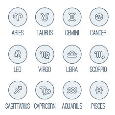 Zodiac signs icons N4