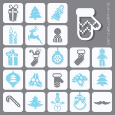 Christmas icons set N36