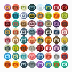 Flat design calendar N3