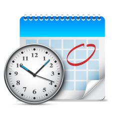 Calendar and clock