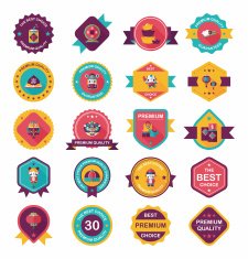Chinese New Year poster flat banner design background set N58