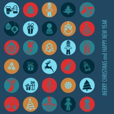 Christmas icons set N39