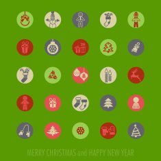 Christmas icons set N43