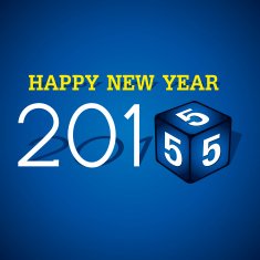 creative happy new year 2015 design N3