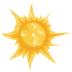 Vector Cartoon Summer Icon
