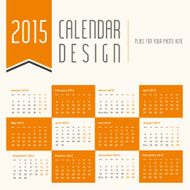 Calendar Design 2015