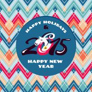 New year greeting card with goat N2