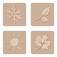 Vector Set of Seasons Icons N5