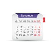 Calendar November 2015 Vector